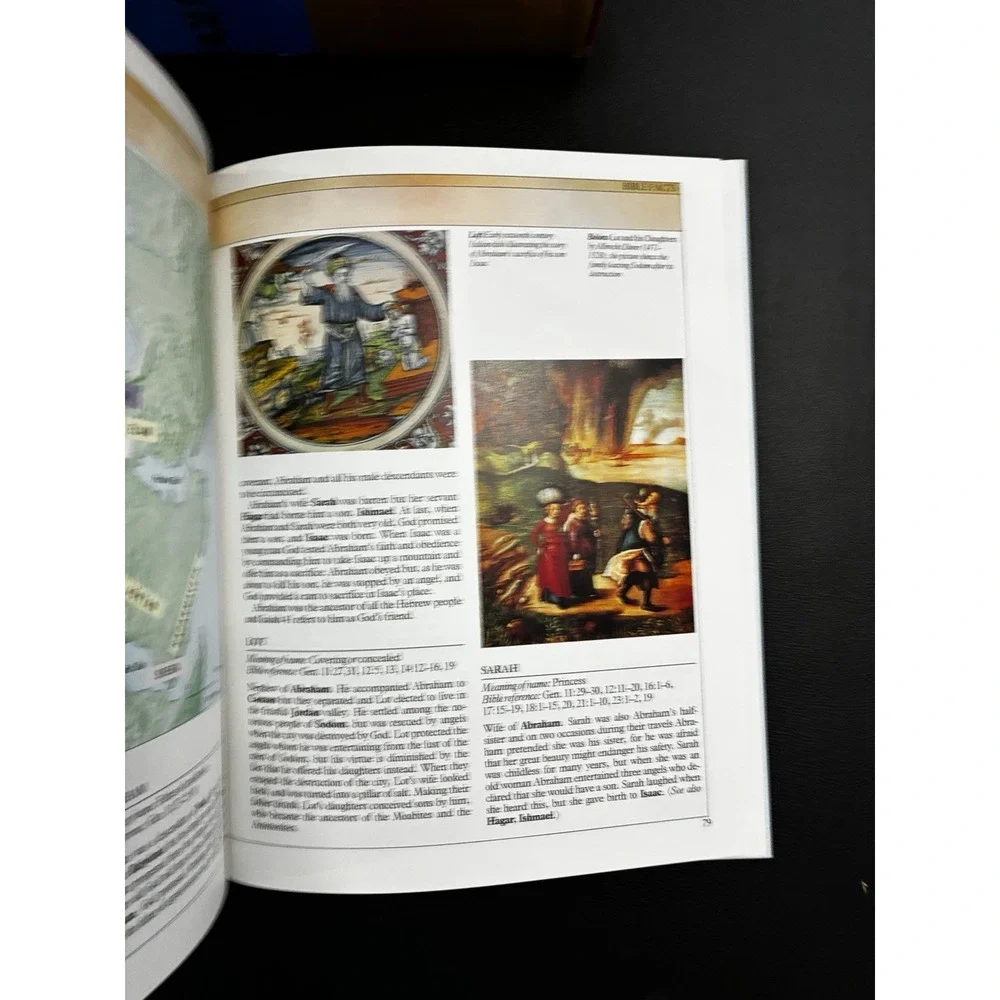 Bible Facts Book by Jenny Roberts Hardcover 1990 Pictures Maps Historical